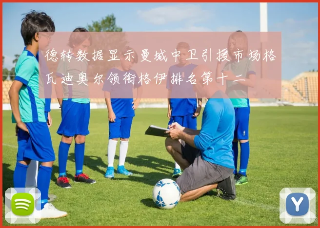 德转数据显示曼城中卫引援市场格瓦迪奥尔领衔格伊排名第十二